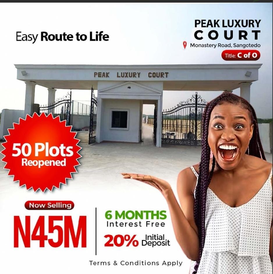 PEAK LUXURY COURT SANGOTEDO